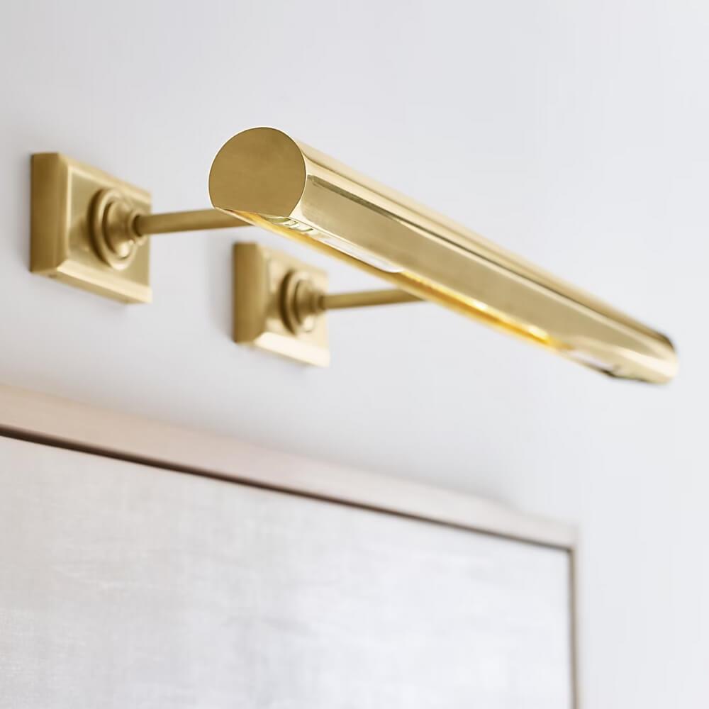Visual Comfort & Co. Cabinet Makers Antique Brass Tablo Aydınlatması