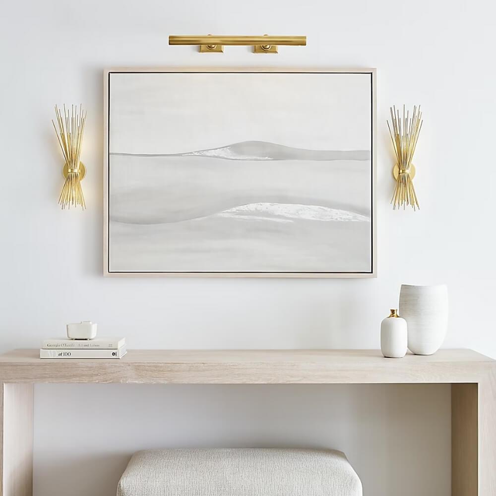 Visual Comfort & Co. Cabinet Makers Antique Brass Tablo Aydınlatması