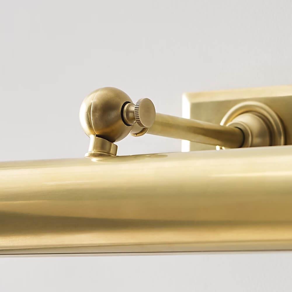 E.F. Chapman Cabinet Makers Tablo Aydınlatması -  Bronze - 2 x 25 watts Keyless T – W46 H9cm