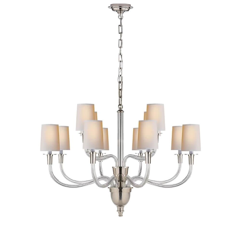 Visual Comfort & Co. Vivian Polished Nickel Avize