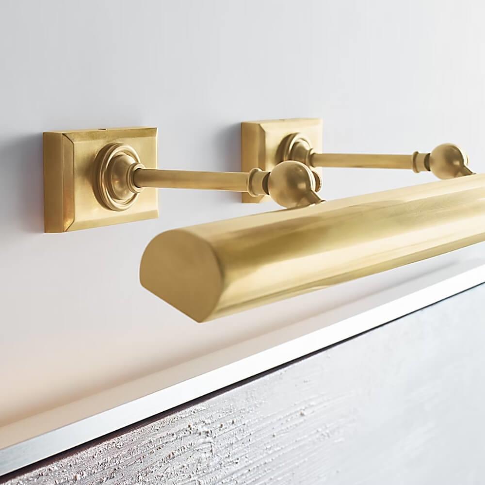Visual Comfort & Co. Cabinet Makers Antique Brass Tablo Aydınlatması