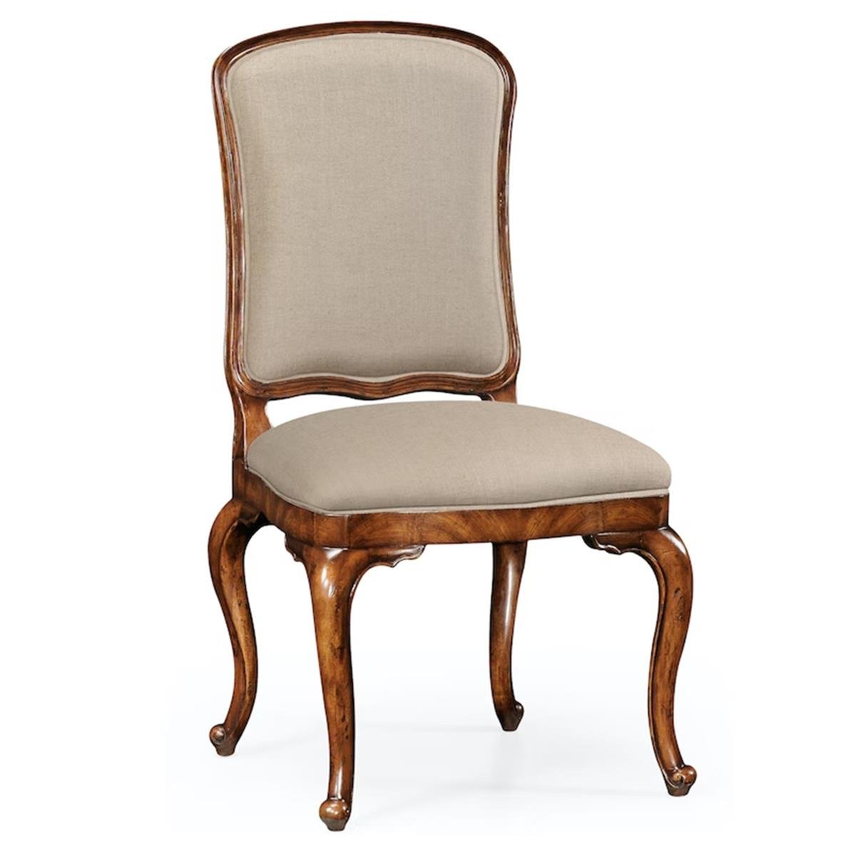 Jonathan Charles Windsor Walnut Side Dining Chair