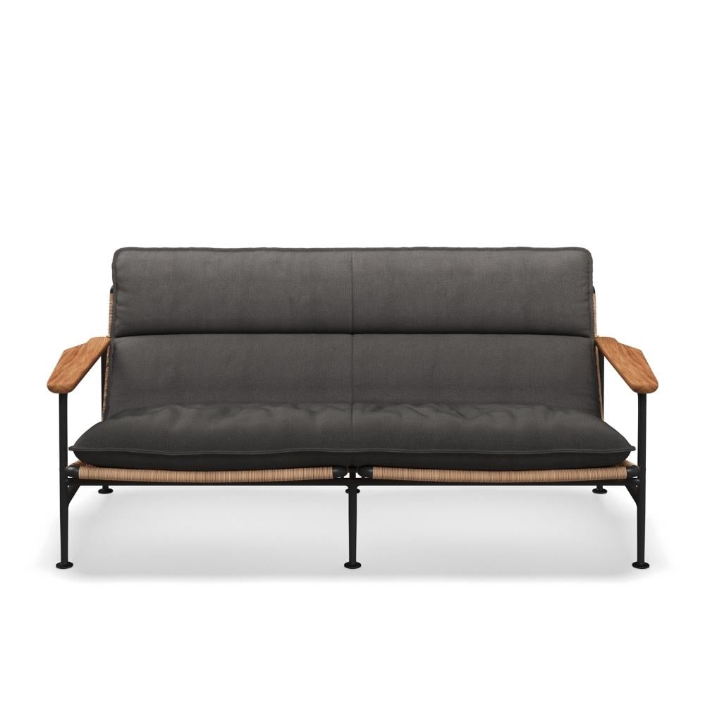 Zenith İkili Koltuk-Meteor İskelet-Natural Teak-(Sunbrella Minder Dahil)