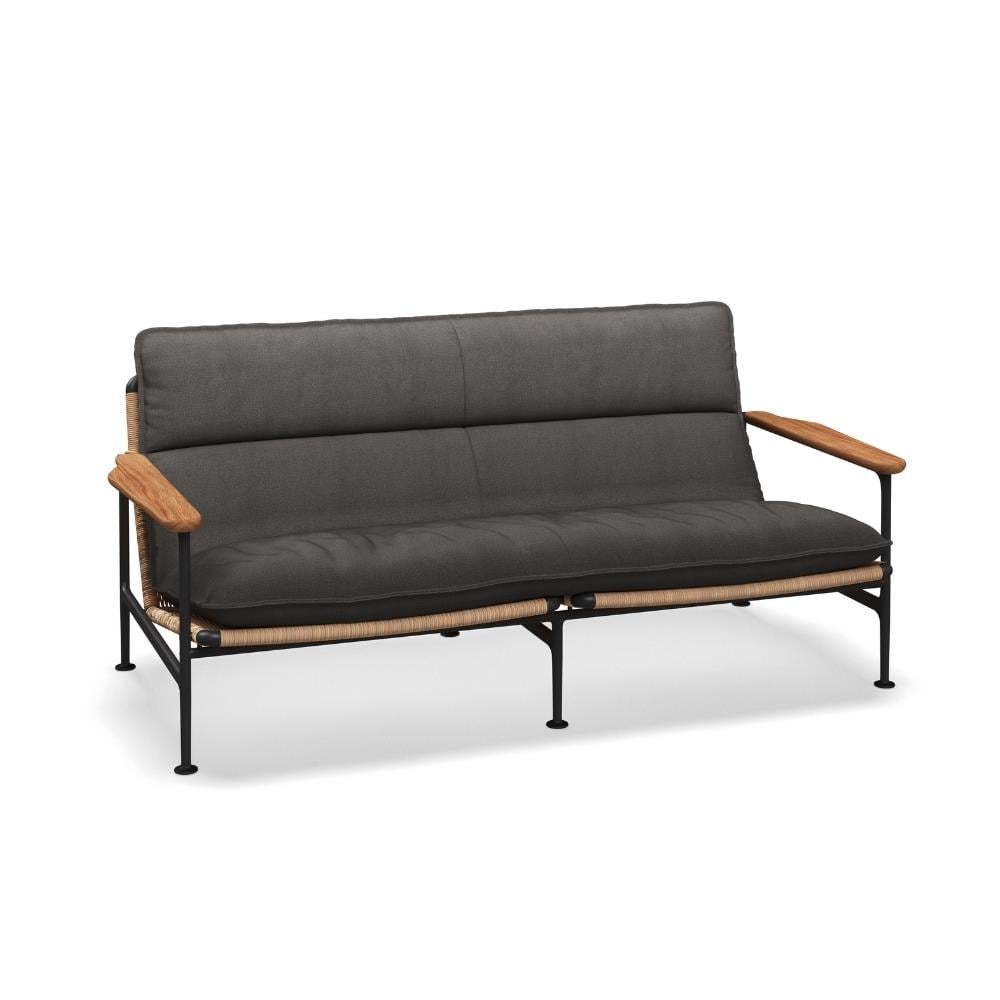 Zenith İkili Koltuk-Meteor İskelet-Natural Teak-(Sunbrella Minder Dahil)