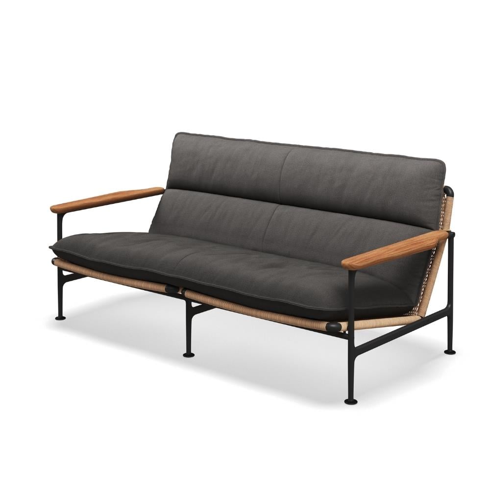 Zenith İkili Koltuk-Meteor İskelet-Natural Teak-(Sunbrella Minder Dahil)