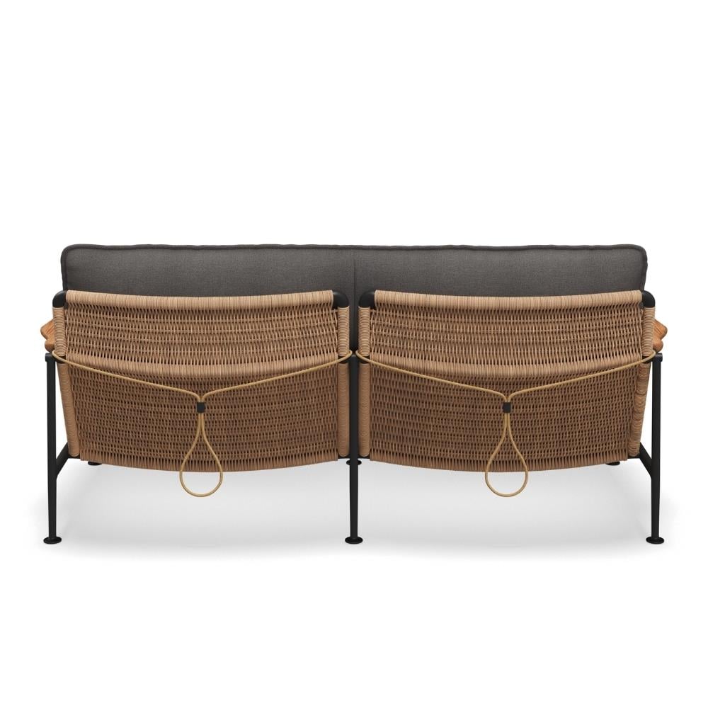 Zenith İkili Koltuk-Meteor İskelet-Natural Teak-(Sunbrella Minder Dahil)