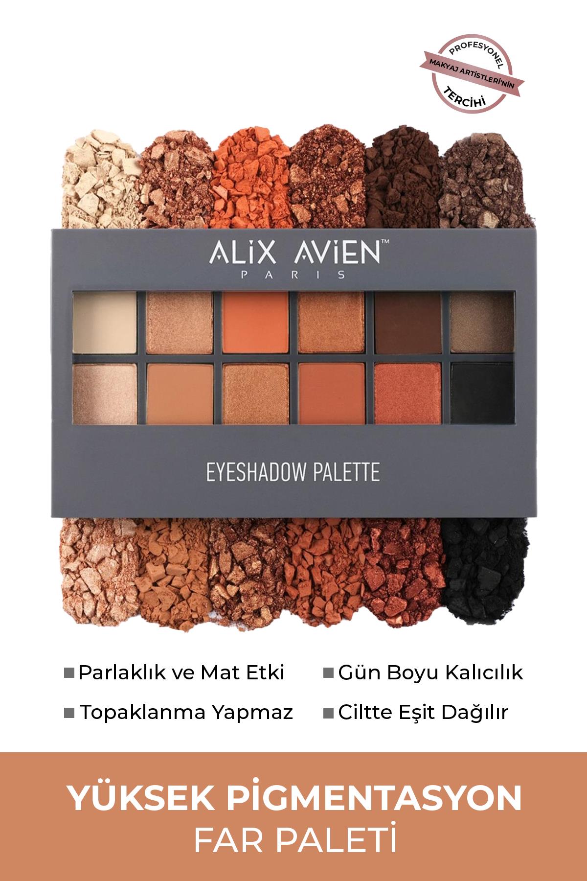 12 li Far Paleti - Eyeshadow Palette 555 Coffee Time 15,6 g