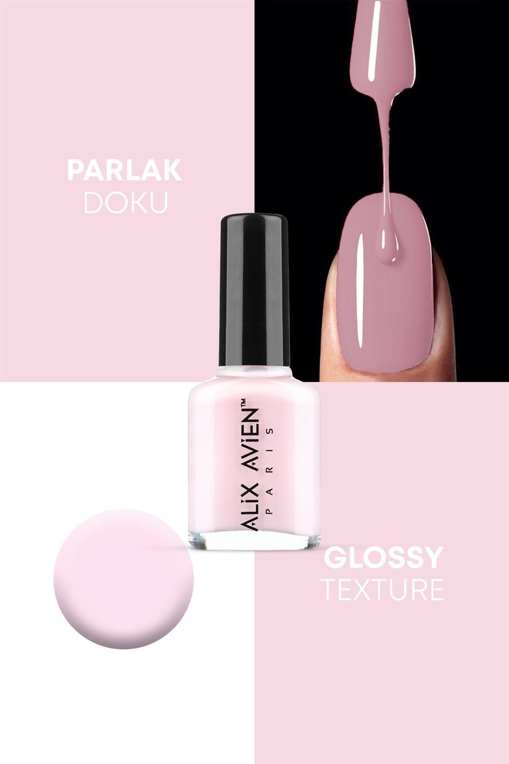 Açık Pembe Oje 74 - Uzun Süreli Kalıcılık Hızlı Kuruma - Nail Lacquer 74