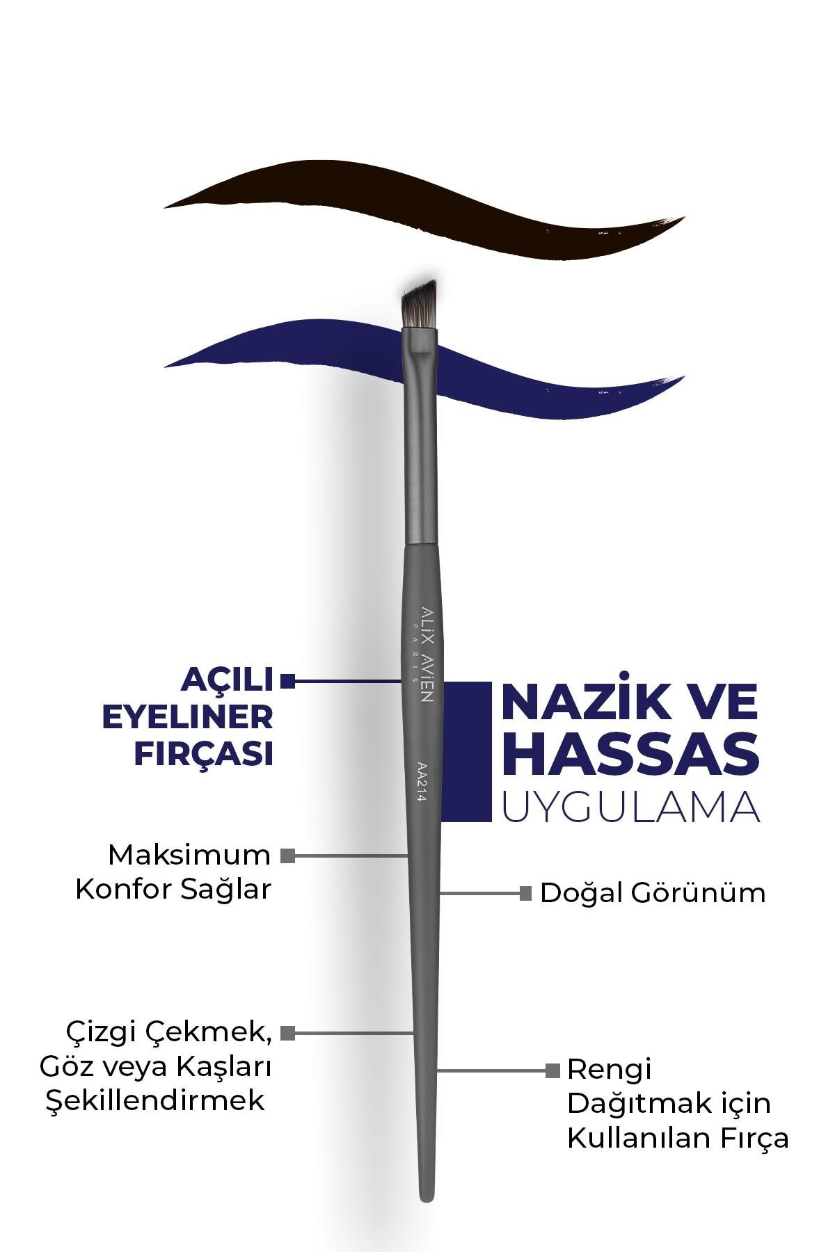 Açılı Eyeliner Fırçası - Small Angle Brush AA214