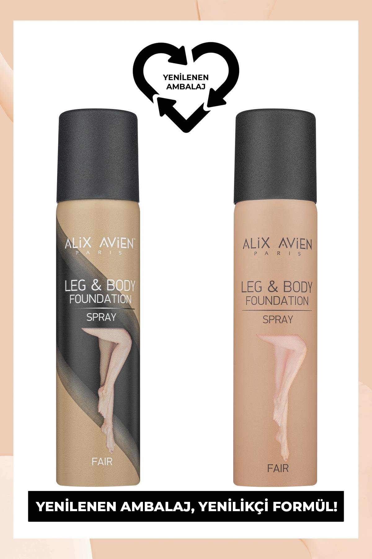 Bacak Fondöteni Fair Vücut Makyajı Bronzlaştırıcı Etki Sprey - Leg & Body Foundation Spray 75 ml