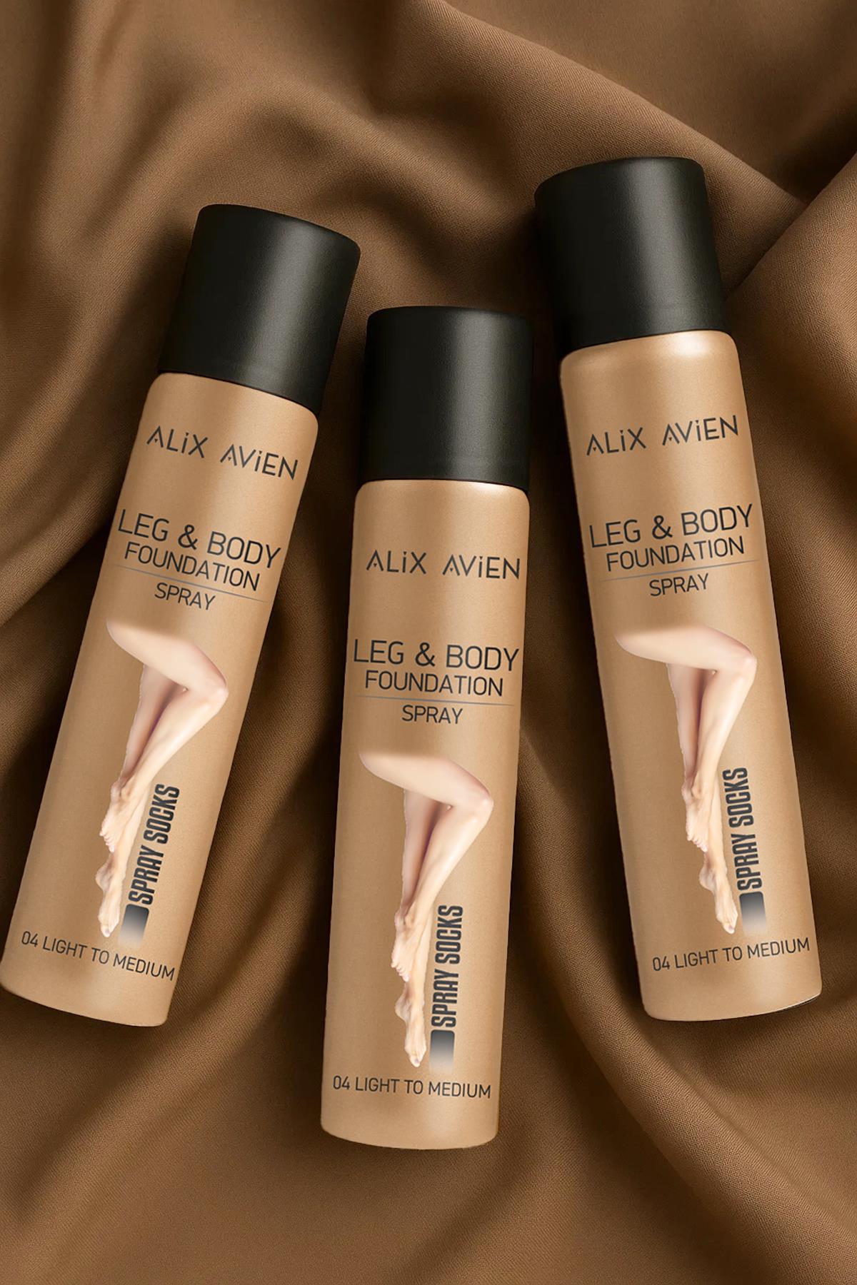 Bacak Fondöteni Light to Medium Bronzlaştırıcı Etki Sprey Çorap - Leg & Body Foundation 75 ml