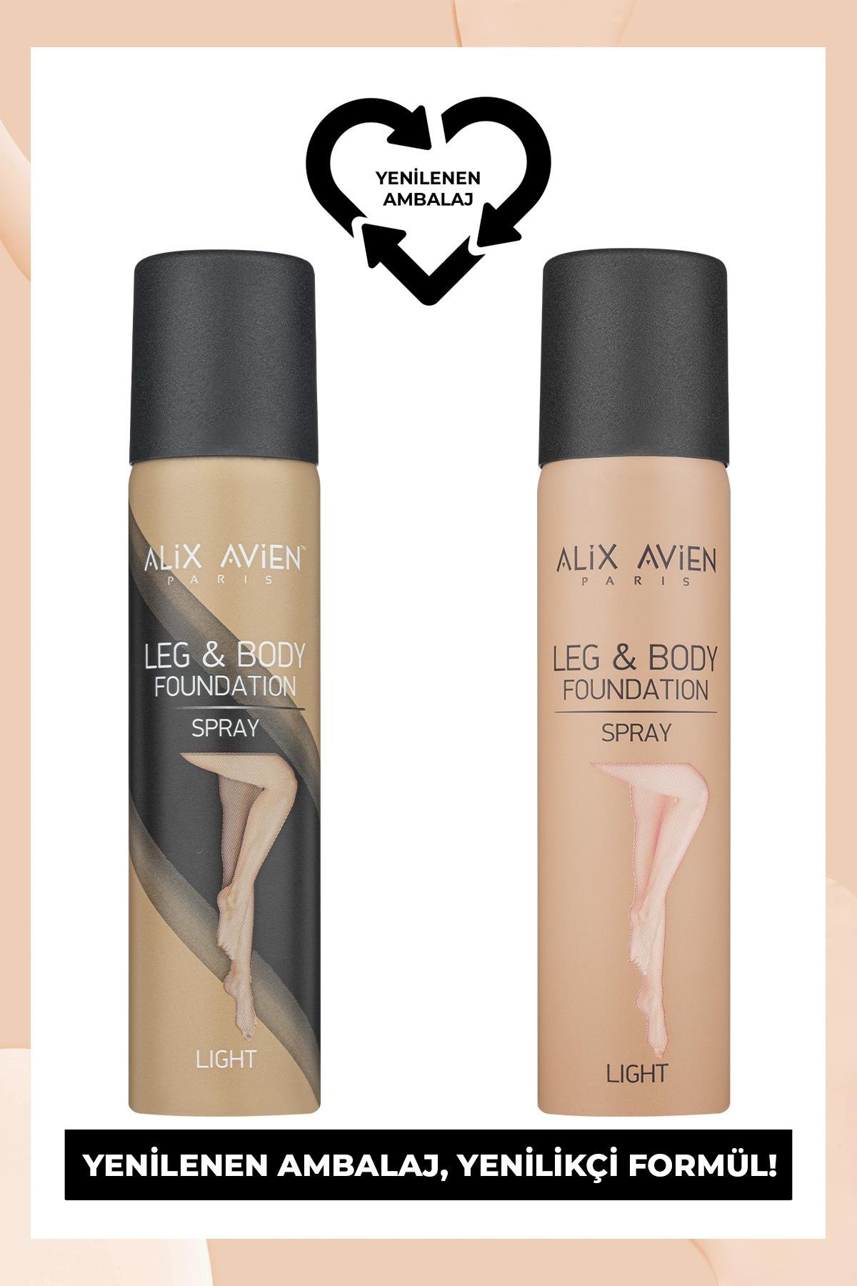 Bacak Fondöteni Light Vücut Makyajı Bronzlaştırıcı Etki Sprey - Leg & Body Foundation Spray 75 ml