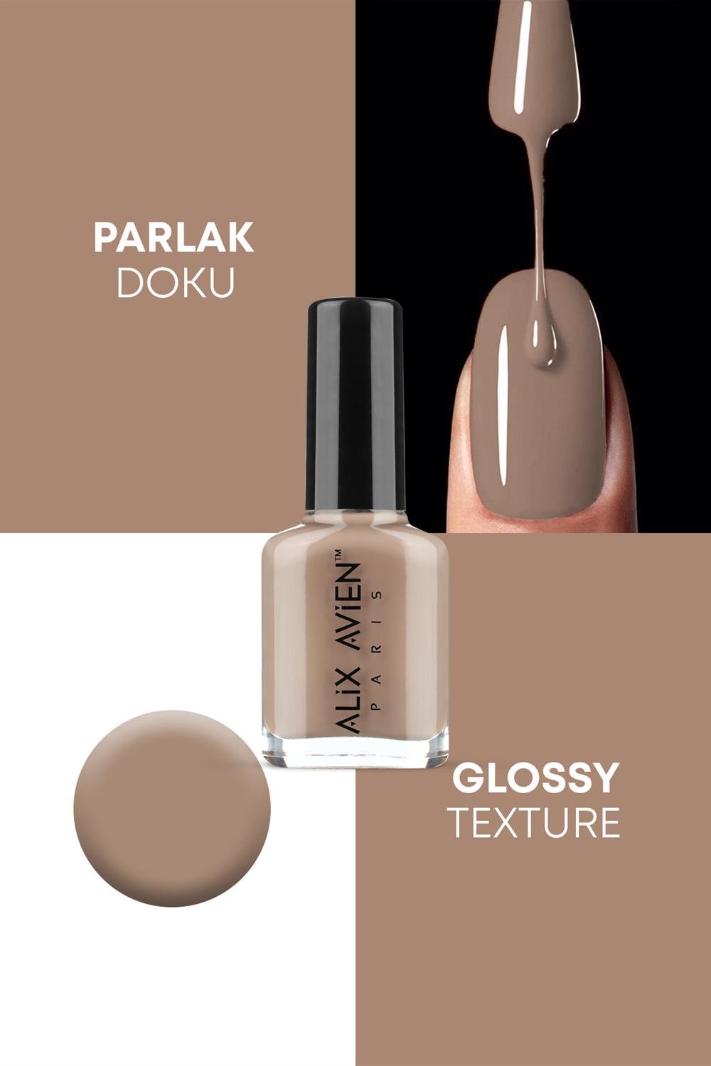 Bej Nude Oje 50 - Uzun Süreli Kalıcılık Hızlı Kuruma - Nail Lacquer 50