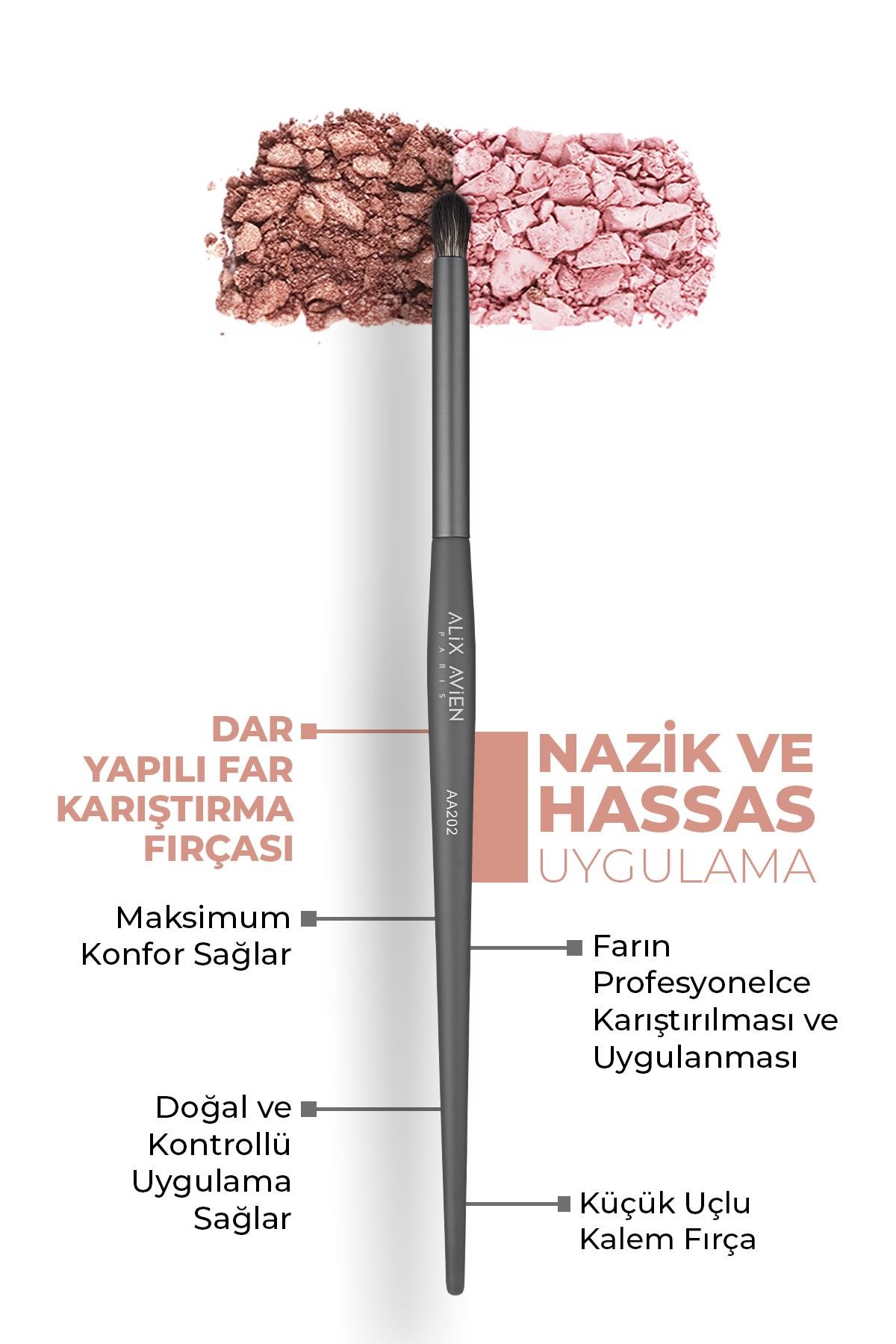 Dar Yapılı Far Karıştırma Fırçası - Pencil Brush AA202