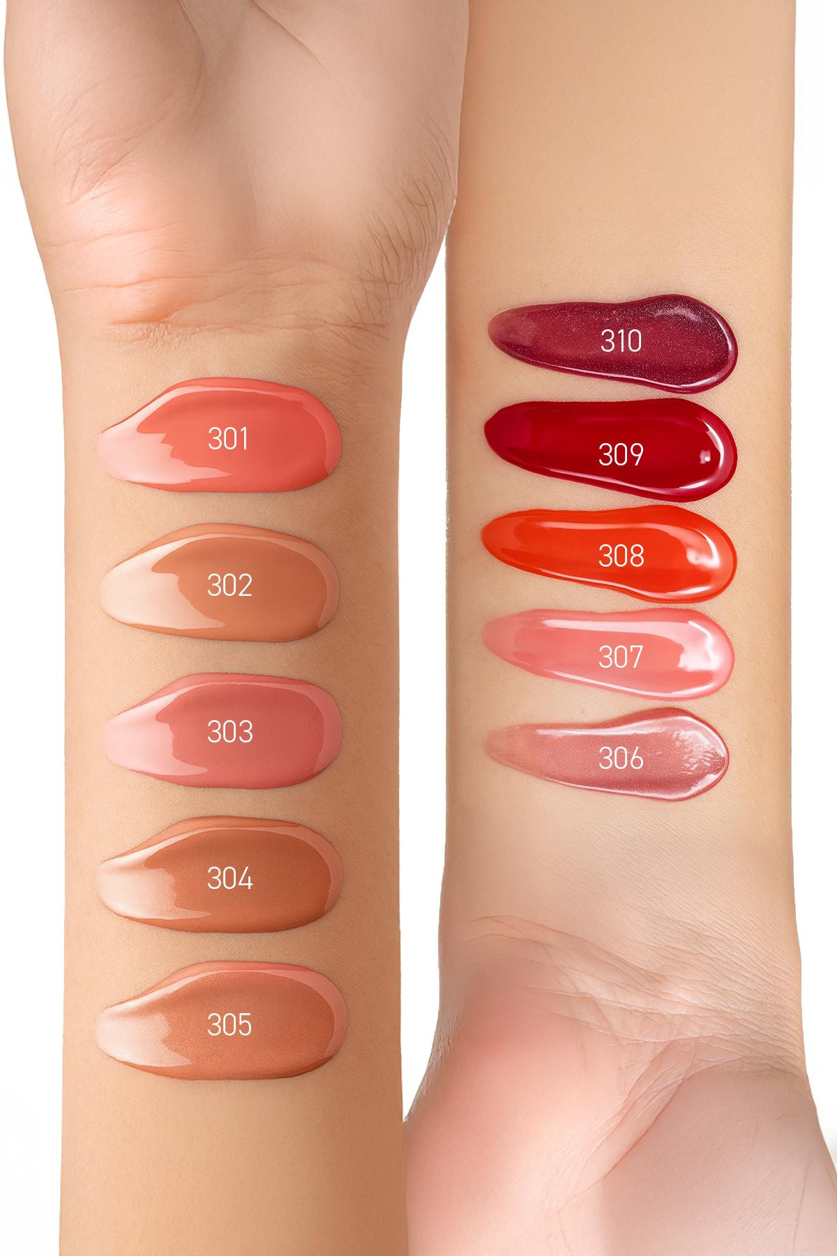 Dolgun Gürünüm ve Nemlendirici Etkili Dudak Parlatıcısı - Silky Care Lipgloss 301 Pure Copper