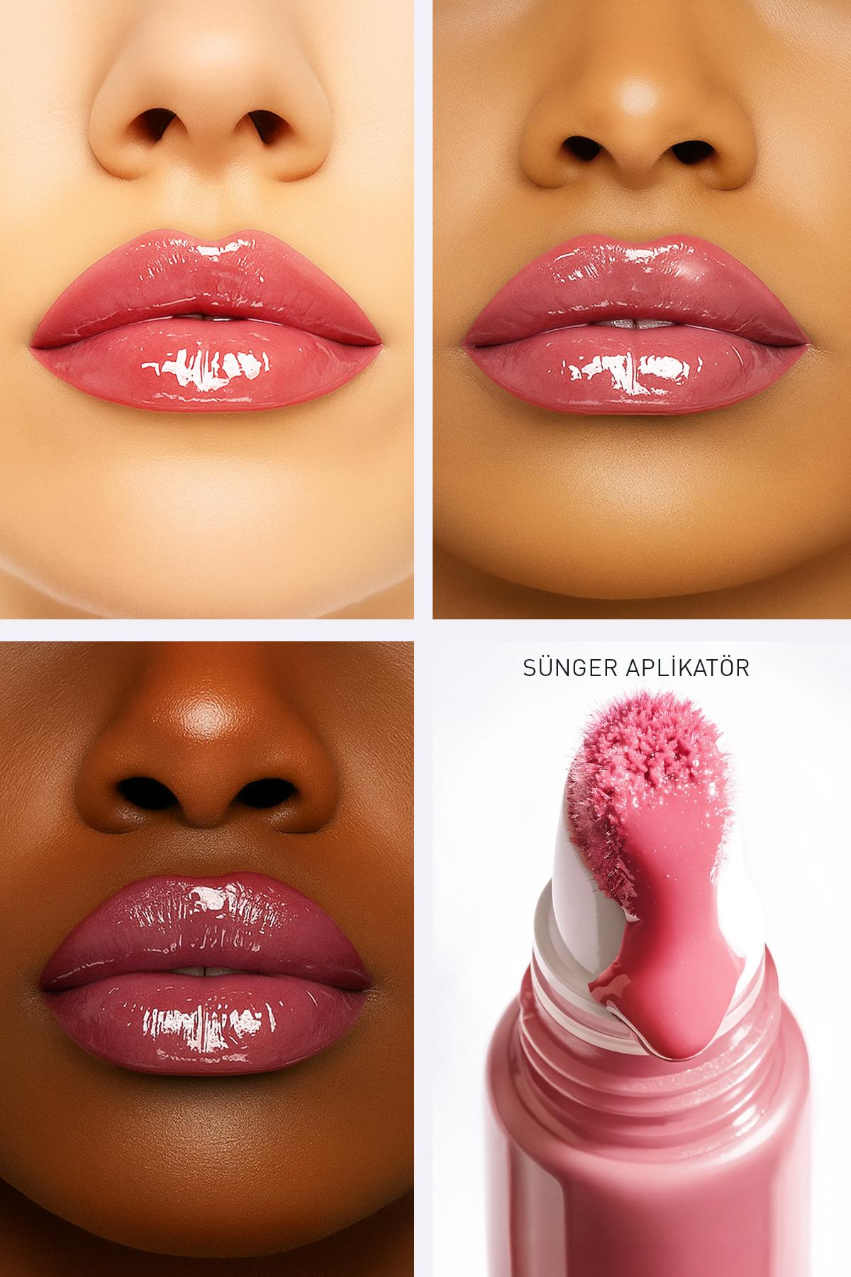 Dolgun Gürünüm ve Nemlendirici Etkili Dudak Parlatıcısı - Silky Care Lipgloss 307 Rose Petal