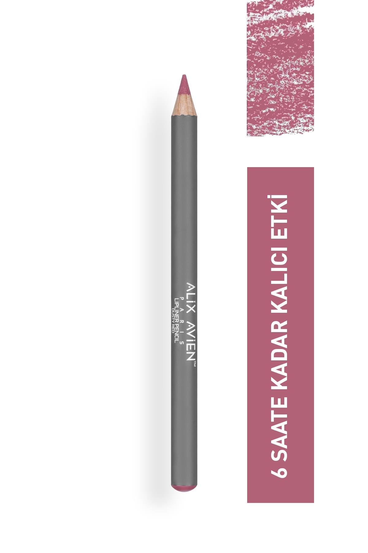 Dudak Kalemi Lipliner Pencil Dusty Red - Dağılma Yapmayan 6 Saate Kadar Kalıcı Etki