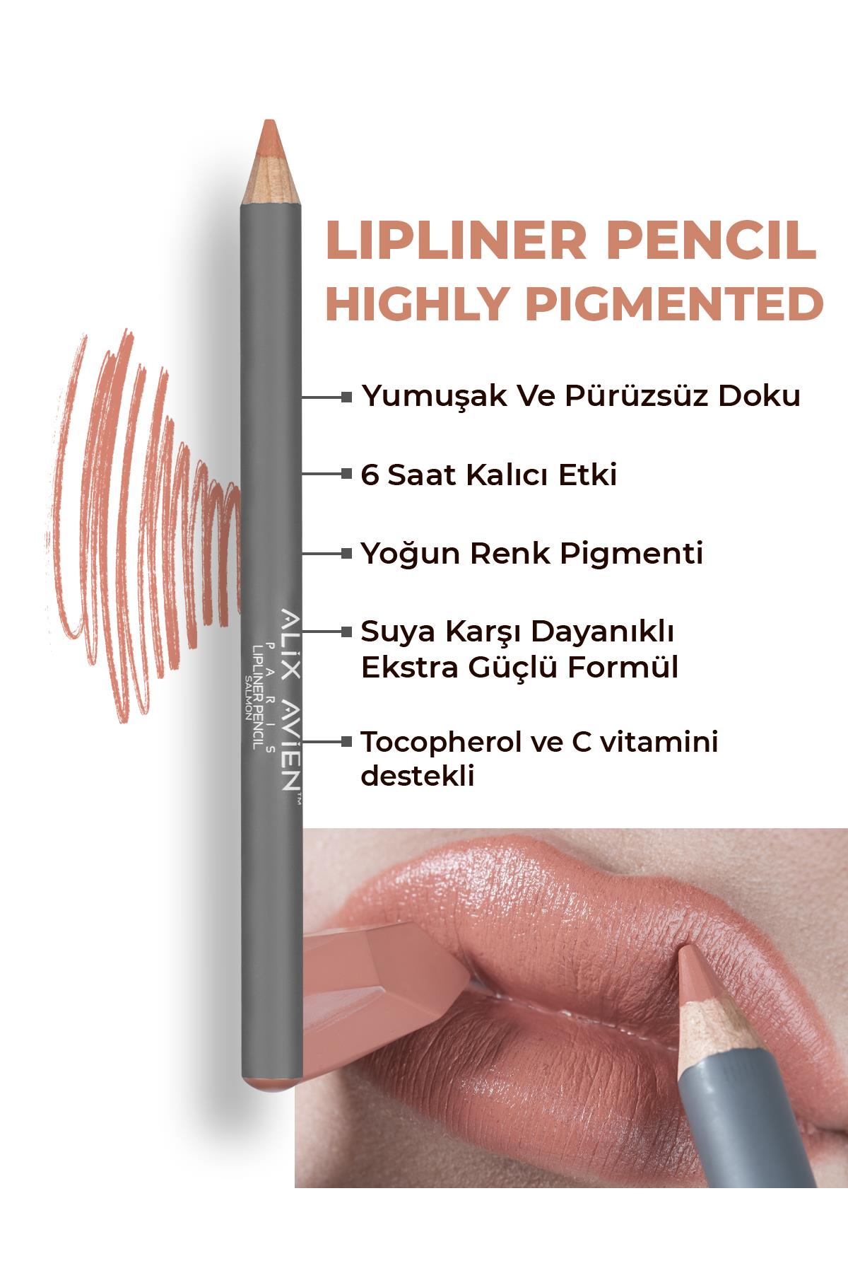Dudak Kalemi Lipliner Pencil Salmon - Dağılma Yapmayan 6 Saate Kadar Kalıcı Etki