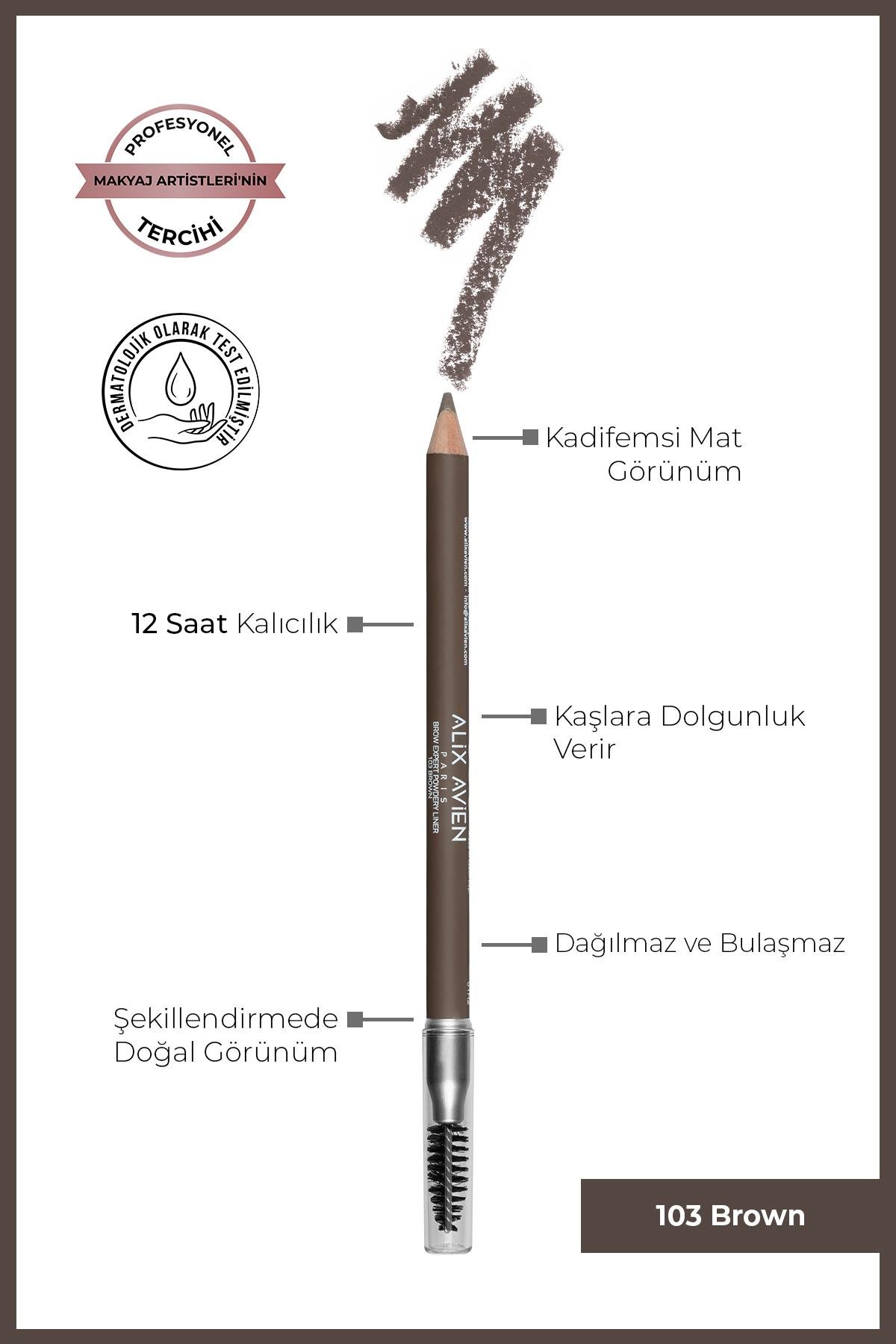 Fırçalı Kaş Kalemi 103 - EyeBrow Expret Powder 103 Brown