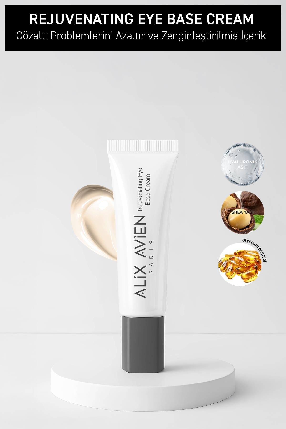 Göz Altı Kırışıklık Karşıtı Aydınlatıcı Nemlendiren Göz Baz Kremi - Rejuvenating Eye Base Cream