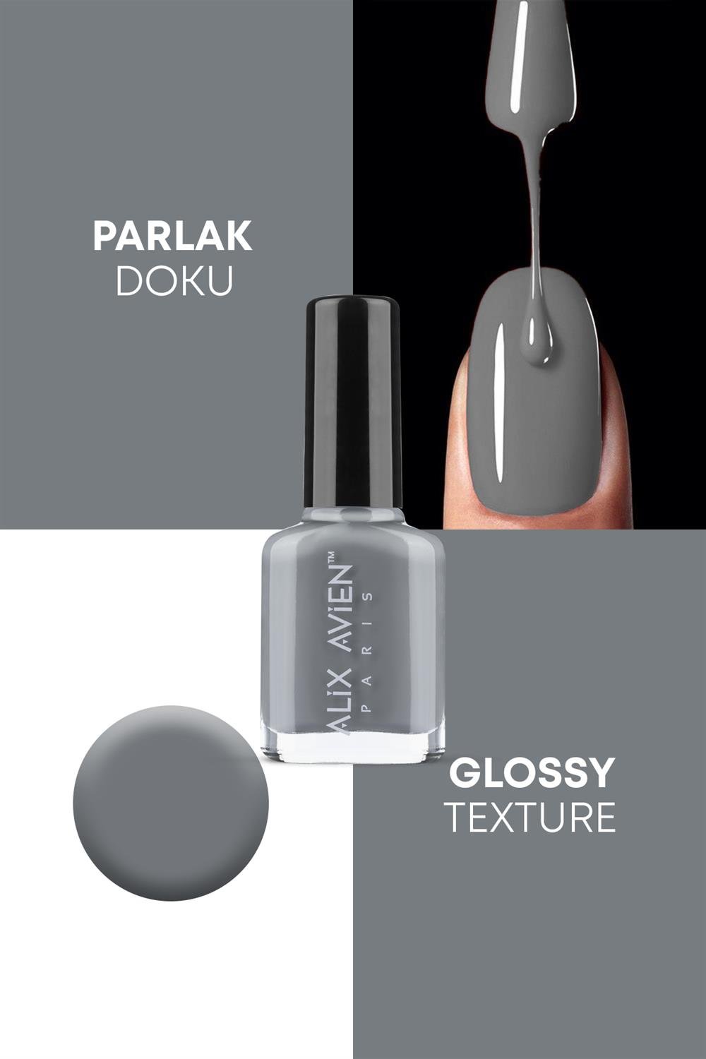 Gri Oje 41 - Uzun Süreli Kalıcılık Hızlı Kuruma - Nail Lacquer 41