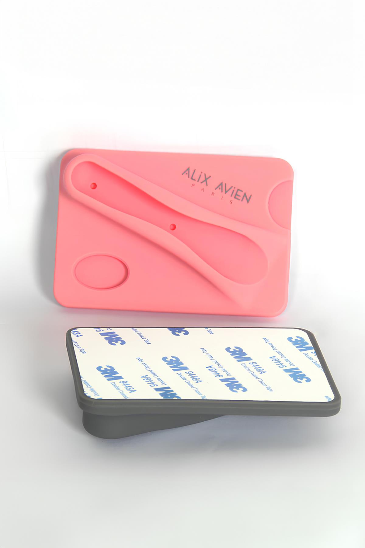 Gri Ruj Bölmeli Silikon Telefon Kılıfı - Silky Care Lipgloss Silicon Case Gray