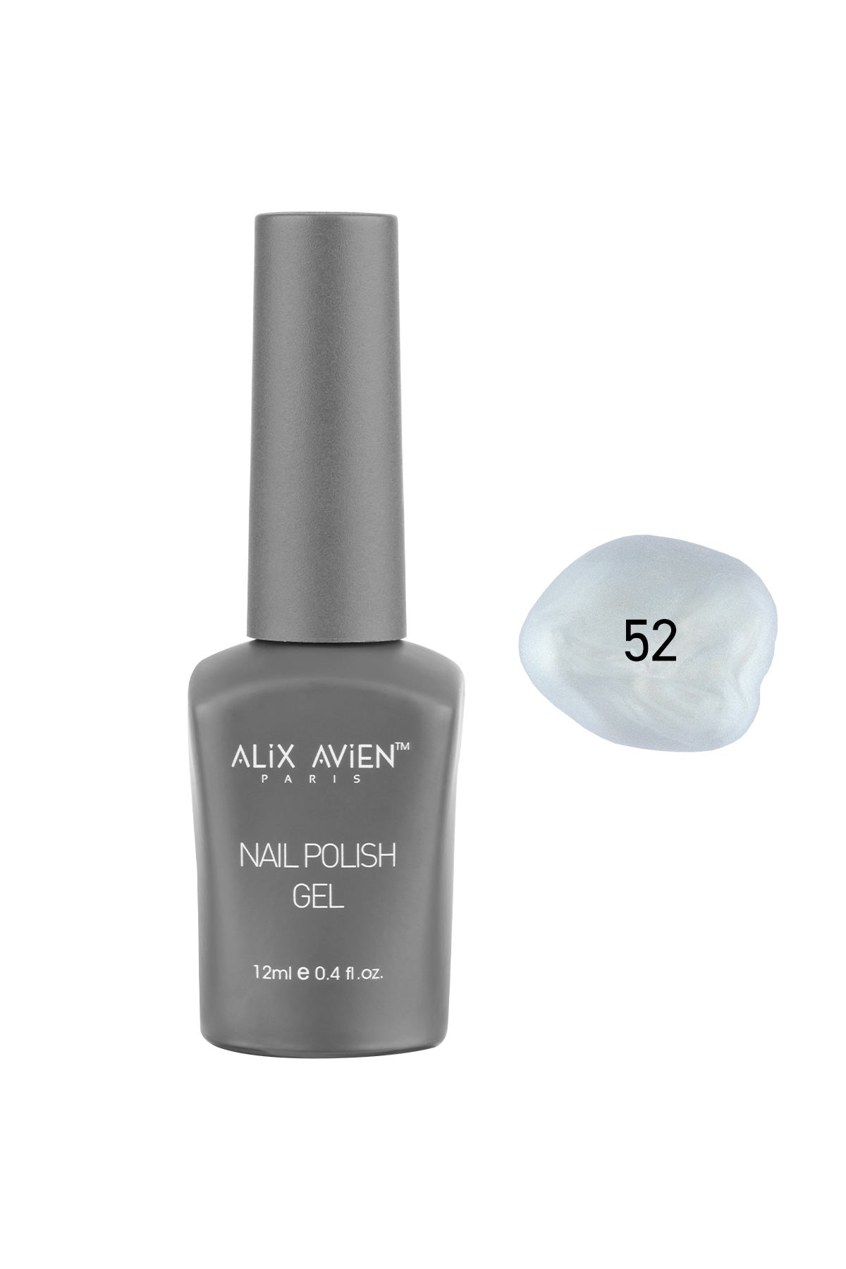 İnci Beyaz Kalıcı Oje 52-Yoğun Renk Veren Jel Oje 12 ml-Nail UV Gel Polish 52