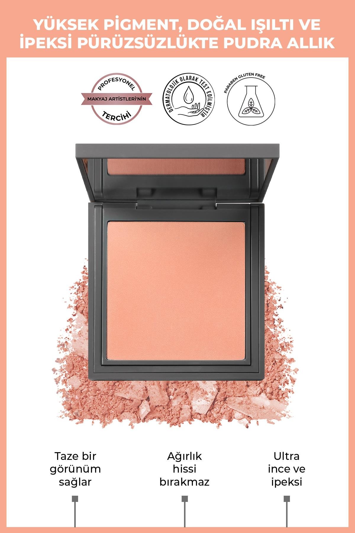 İpeksi Allık - Powder Blush 107 Soft Peach