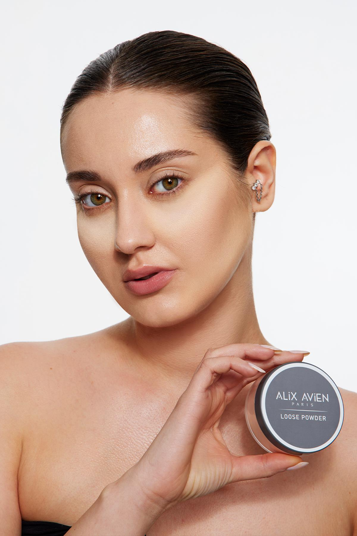İpeksi Toz Pudra - Sabitleyici Etki Mat Bitiş - Loose Powder 01 Transparent