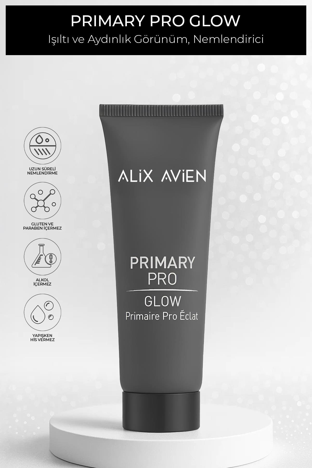 Işıltı ve Aydınlık Görünüm Sağlayan Nemlendirici Etkili Makyaj Bazı - Primary Pro Glow