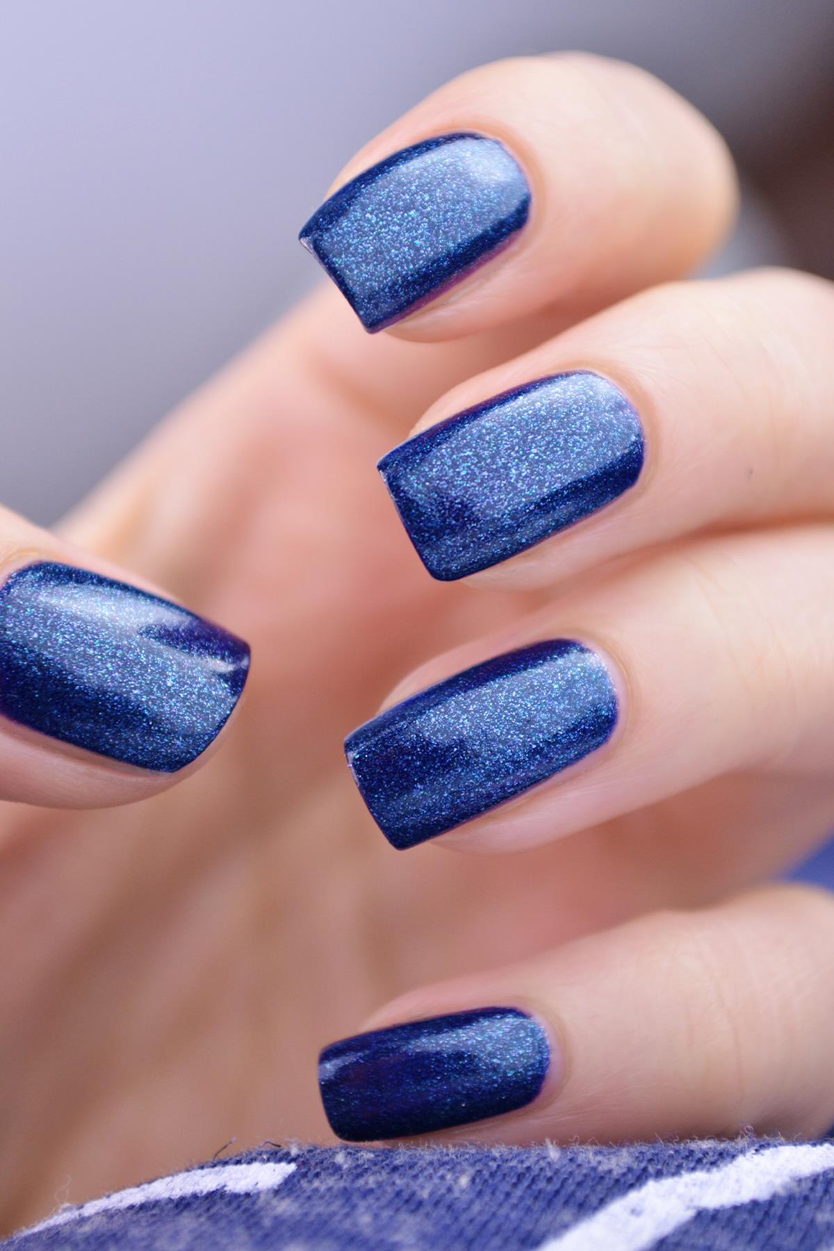 Işıltılı Lacivert Kalıcı Oje 88-Yoğun Renk Veren Jel Oje 12 ml-Nail UV Gel Polish 88