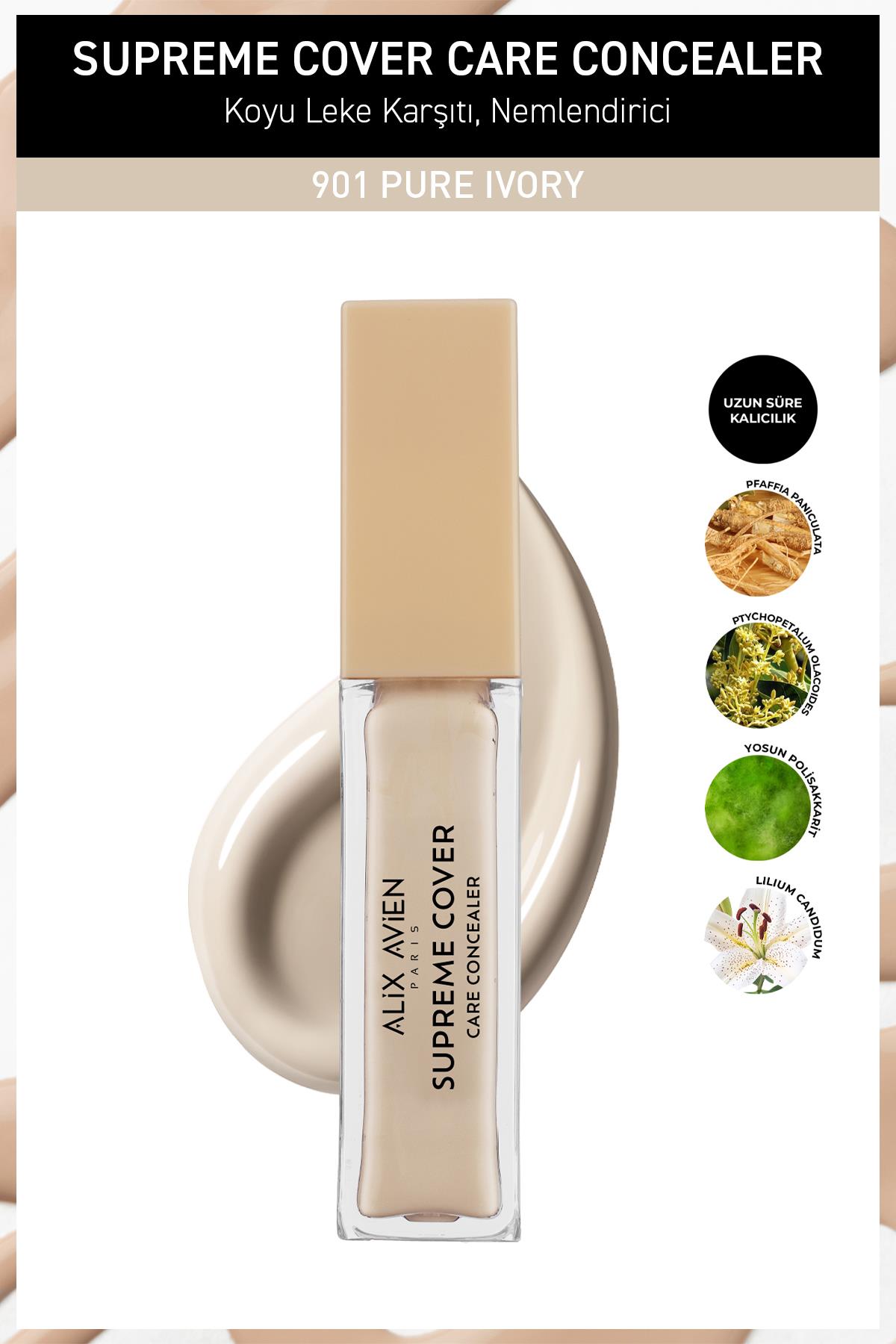 Kalıcı,Nemlendirici,Hücre Onarıcı Leke Karşıtı Kapatıcı - Supreme Cover Concealer 901 Pure Ivory
