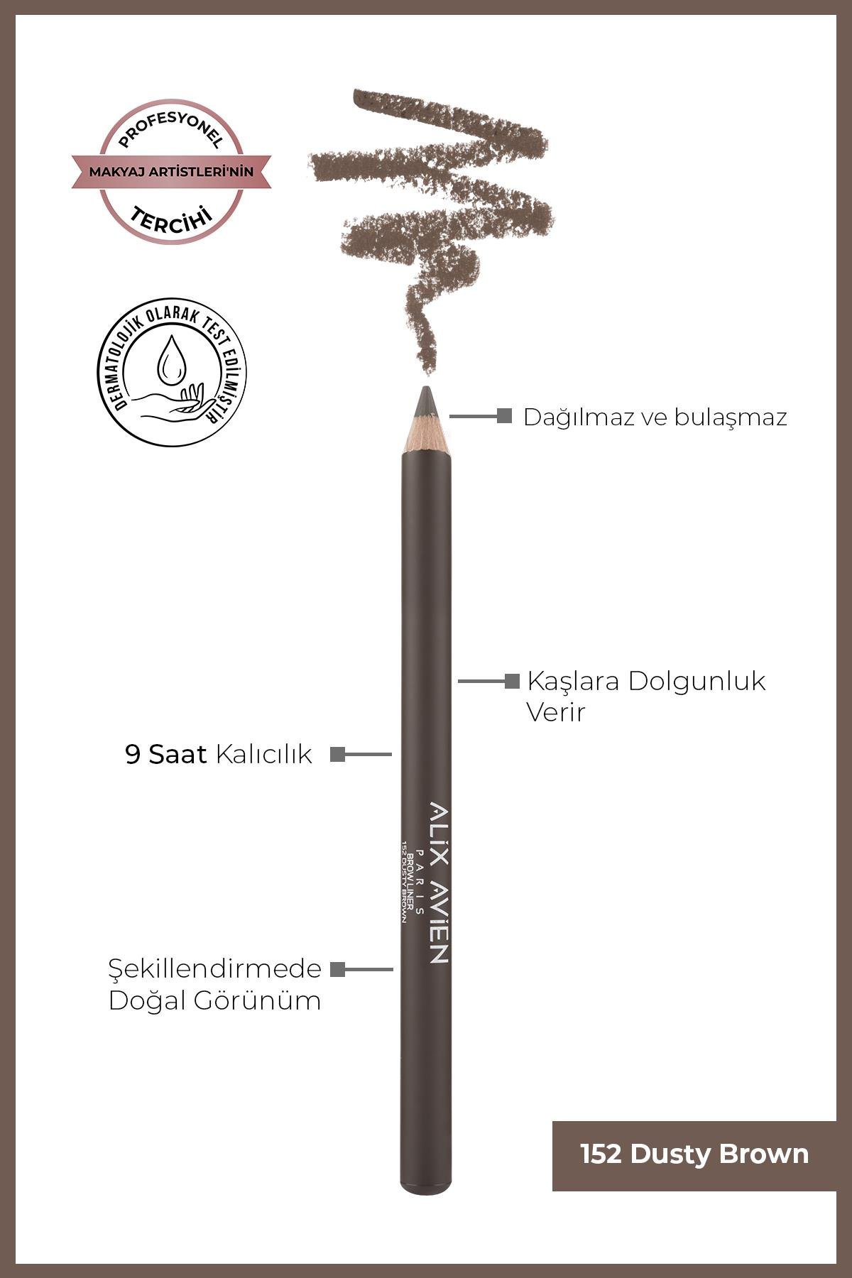 Kaş Kalemi 152 -  9 Saate kadar Kalıcılık - Brow Liner 152 Dusty Brown
