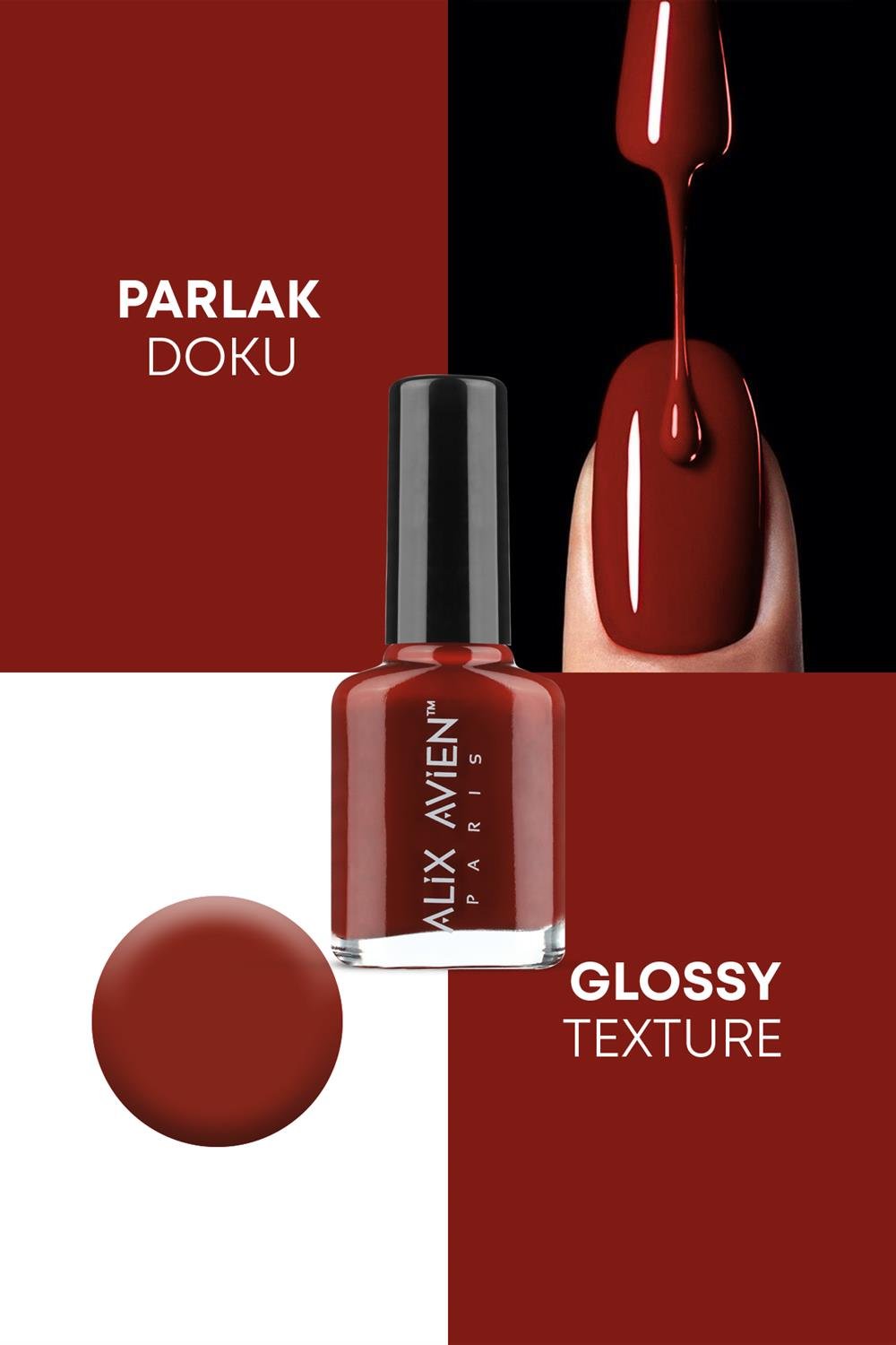 Kiremit Kahve Oje 12 - Uzun Süreli Kalıcılık Hızlı Kuruma - Nail Lacquer 12