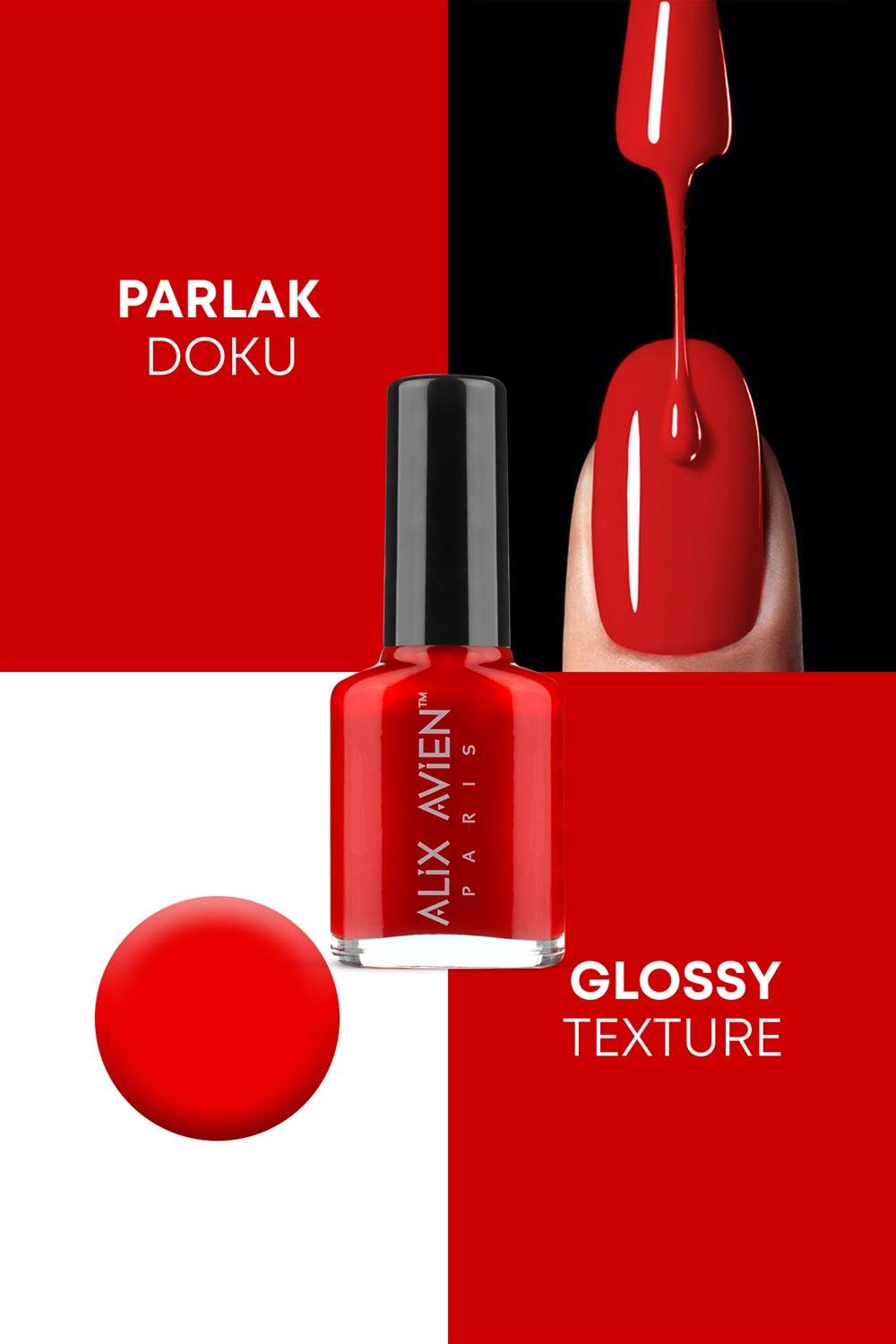 Kırmızı Oje 103 - Uzun Süreli Kalıcılık Hızlı Kuruma - Nail Lacquer 103