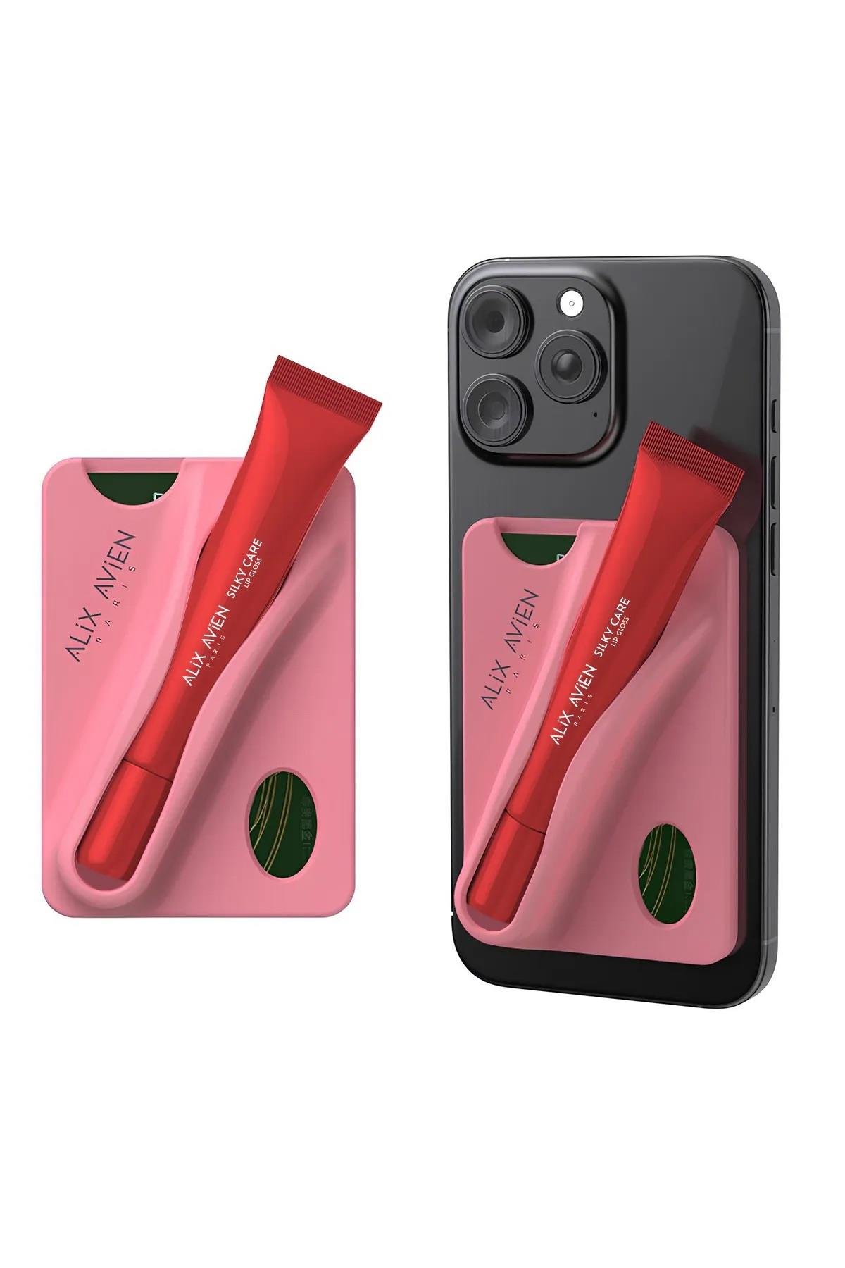Koruyucu, Dolgunlaştırıcı, Nemlendirici Pembe Dudak Parlatıcısı - Silky Care Kılıf ve Lipgloss Set