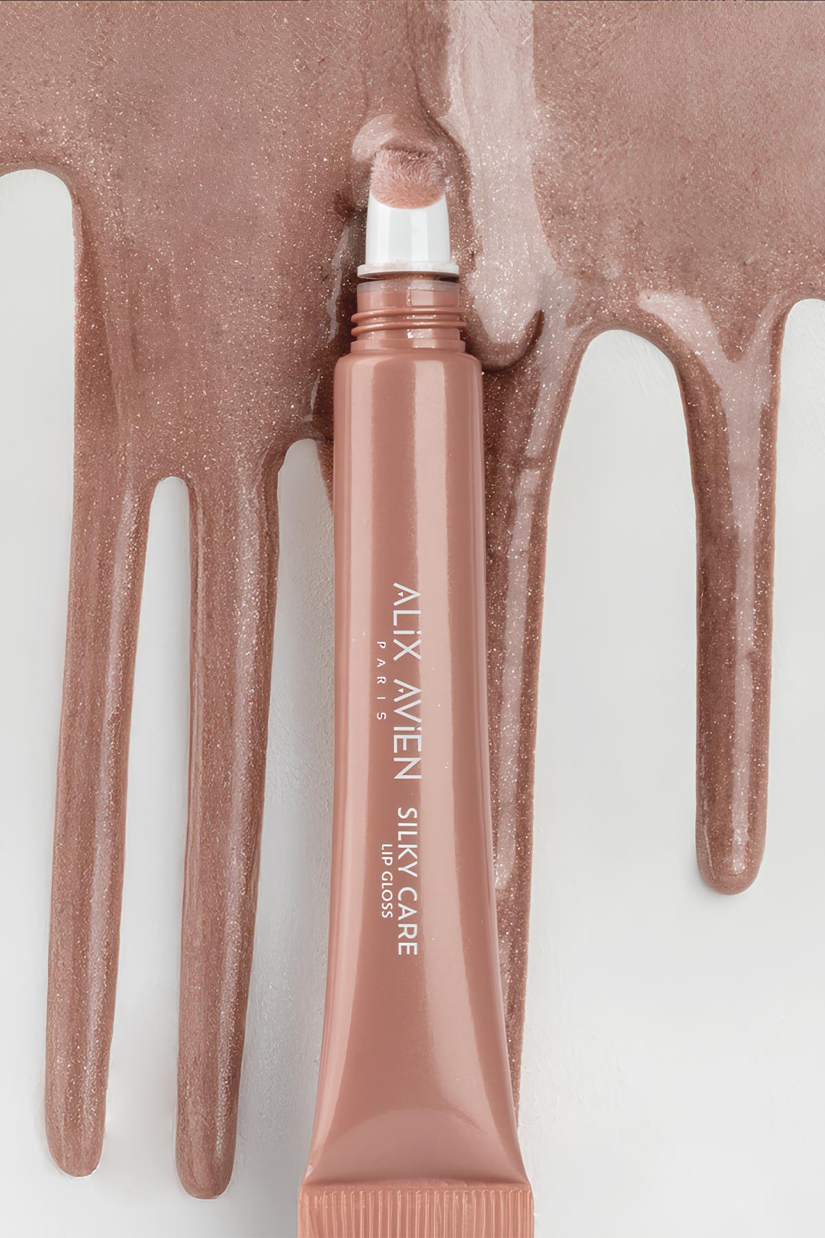 Koruyucu, Dolgunlaştırıcı, Nemlendirici Dudak Parlatıcısı - Silky Care Lipgloss 301 Pure Copper