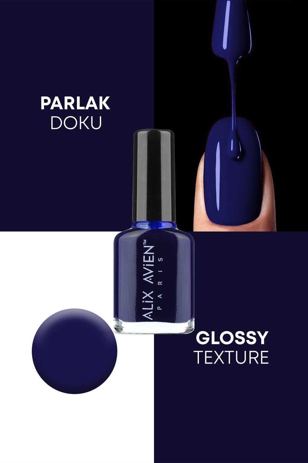 Lacivert Oje 25 - Uzun Süreli Kalıcılık Hızlı Kuruma - Nail Lacquer 25