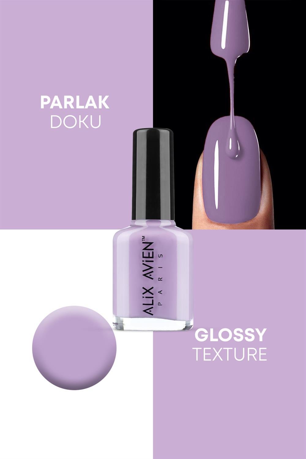 Lila Oje 75 - Uzun Süreli Kalıcılık Hızlı Kuruma - Nail Lacquer 75