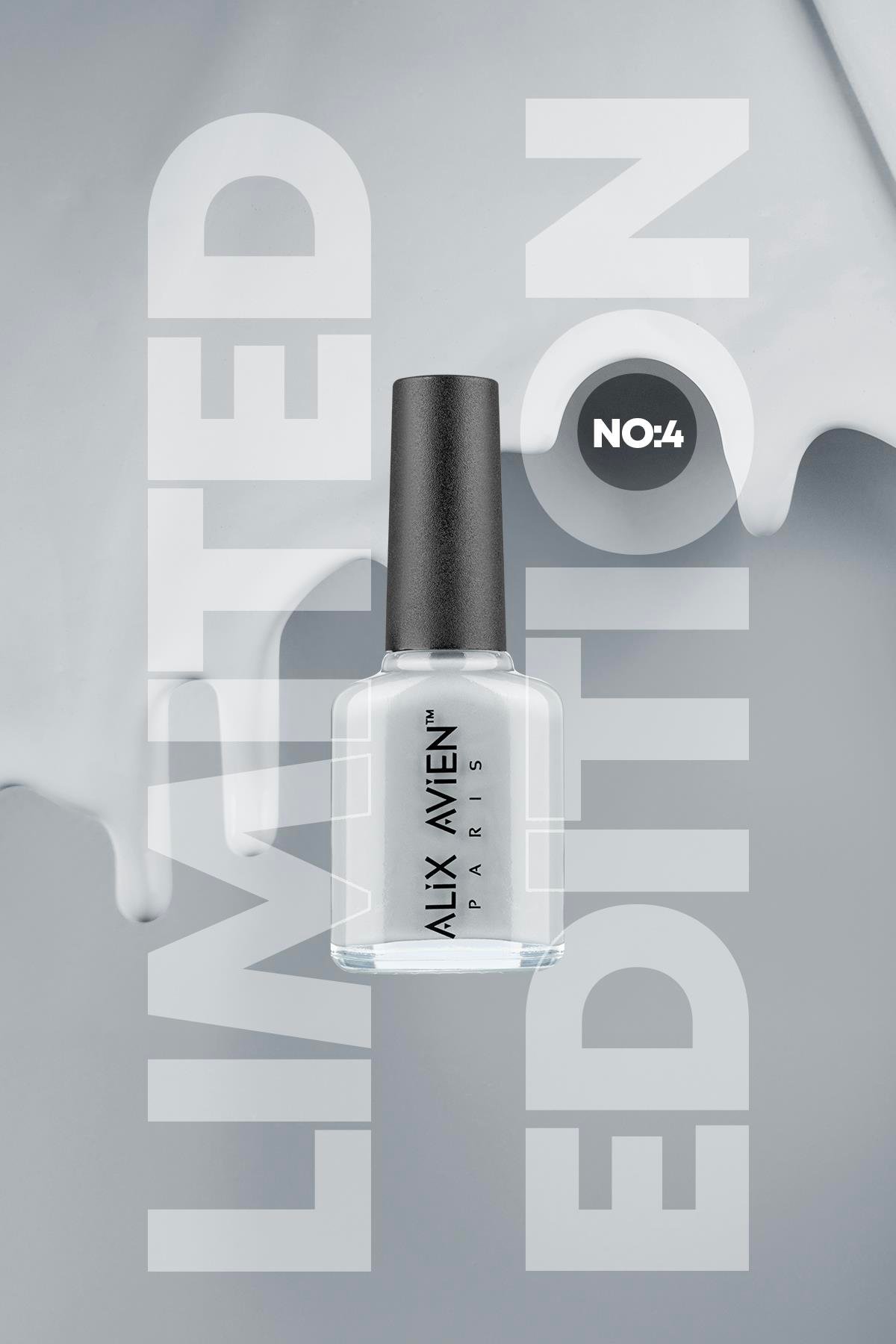 Limited Edition Açık Gri Mavi Oje-Yüksek Pigmentli Uzun Süreli Kalıcı Hızlı Kuruma-Nail Lacquer No:4