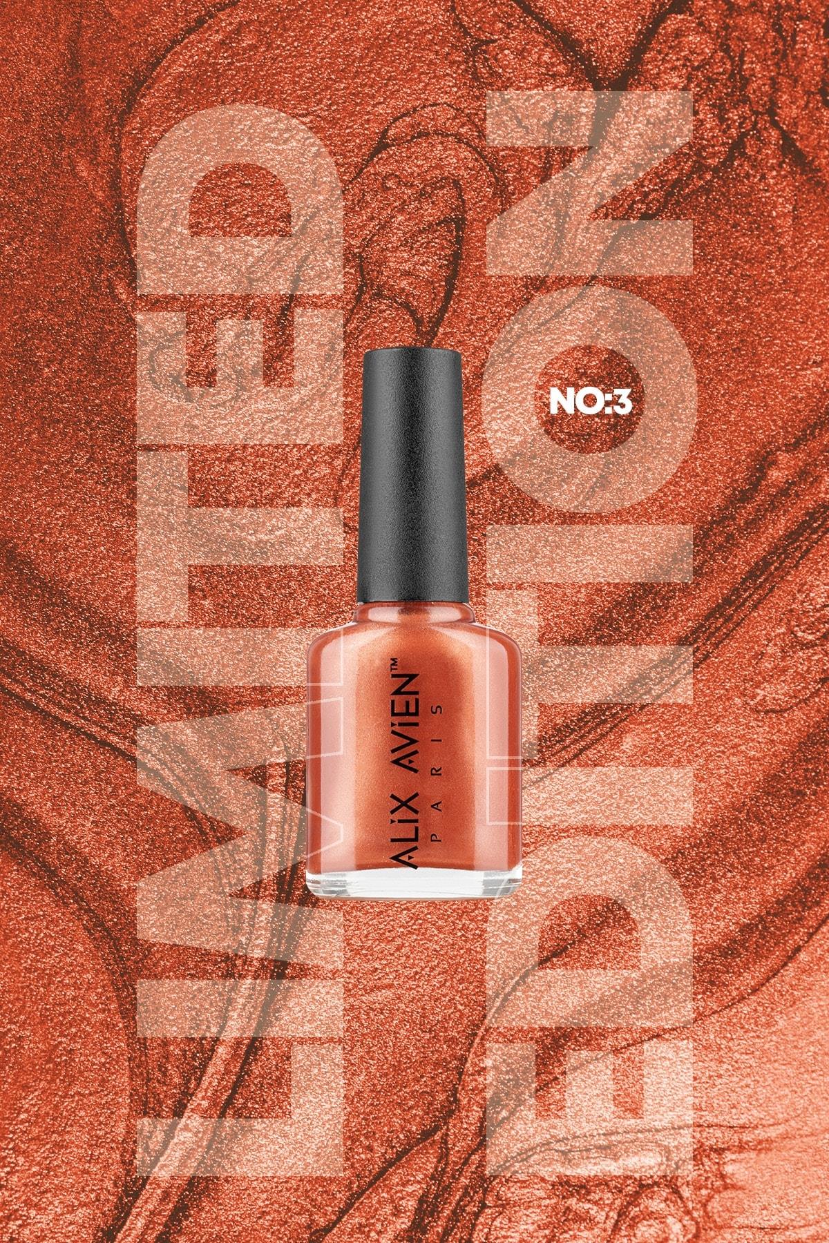Limited Edition Sedefli Somon Oje-Yüksek Pigmentli Uzun Süreli Kalıcı Hızlı Kuruma-Nail Lacquer No:3