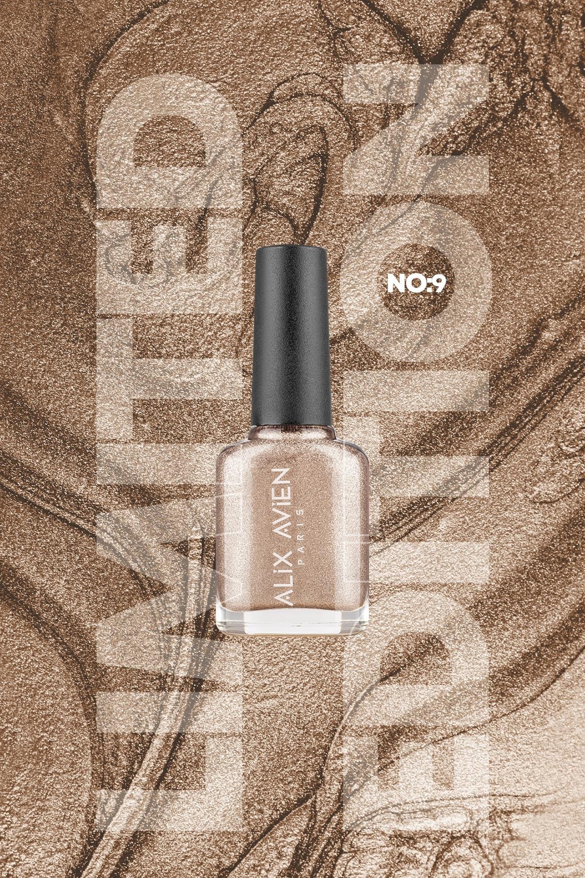 Limited Edition Simli Gümüş Gri Oje-Yüksek Pigmentli Kalıcılık Hızlı Kuruma-Nail Lacquer No:9