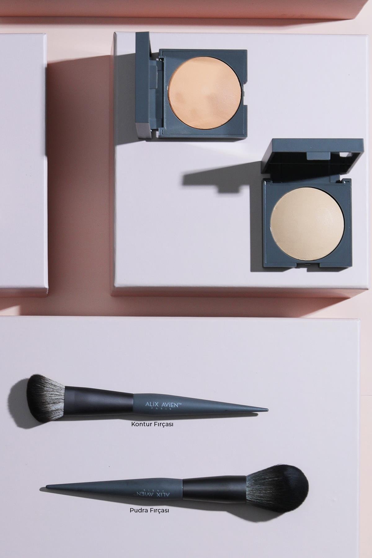 Mat Bitişli Sabitleyici Yoğun Kapatıcı Pudra - Baked Powder 201 Nude Ivory