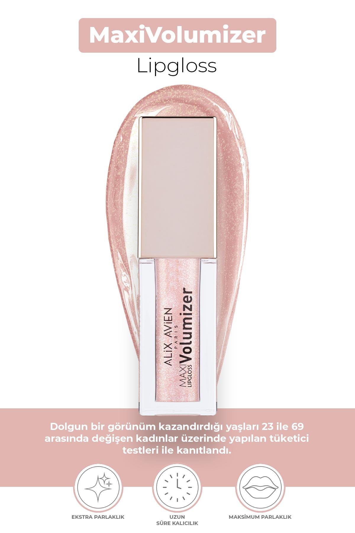 Maxivolumizer Lipgloss 203 - Magical Dust - Kalıcı ve Nemlendirici Ruj - Dolgunlaştırıcı Etki