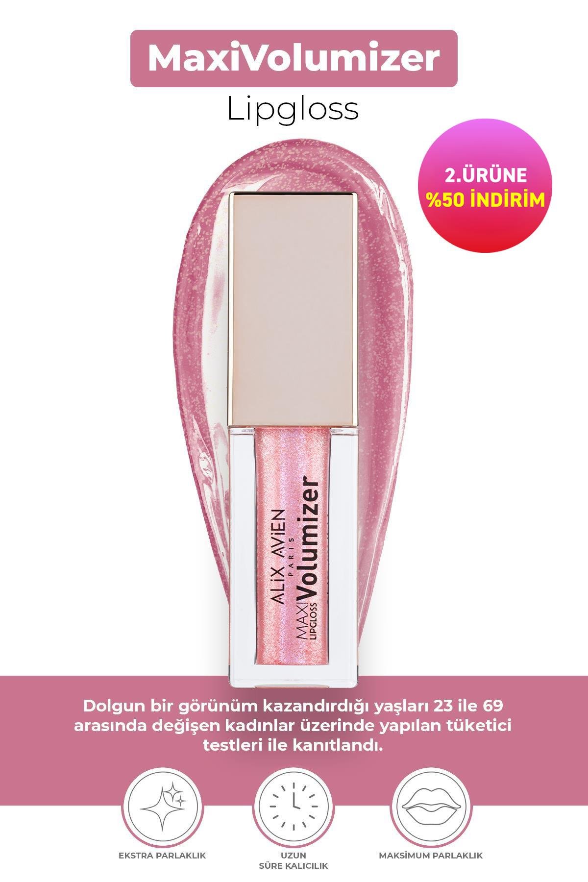 Maxivolumizer Lipgloss 204 - Pearly Queen - Kalıcı ve Nemlendirici Ruj - Dolgunlaştırıcı Etki