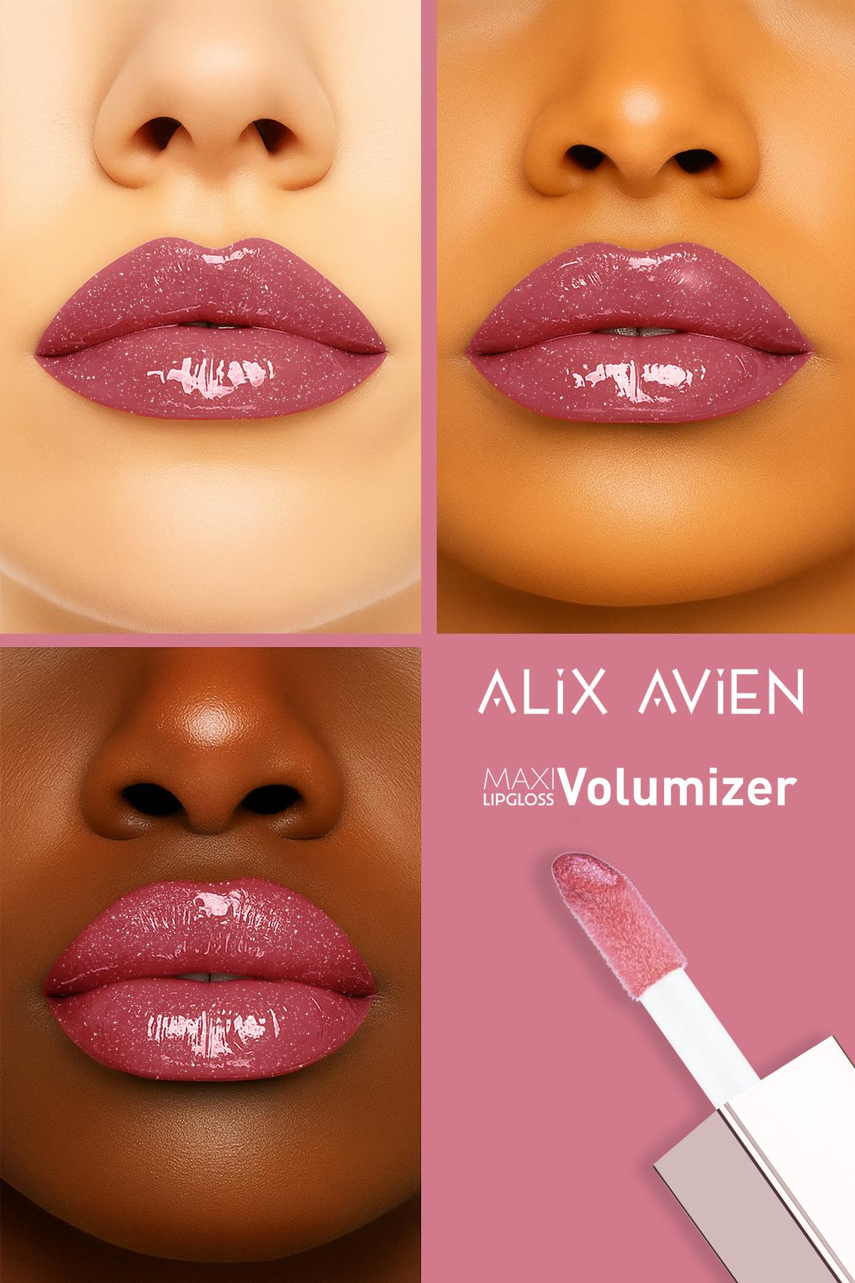 Maxivolumizer Lipgloss 207 - Rosy Violet - Kalıcı ve Nemlendirici Ruj - Dolgunlaştırıcı Etki
