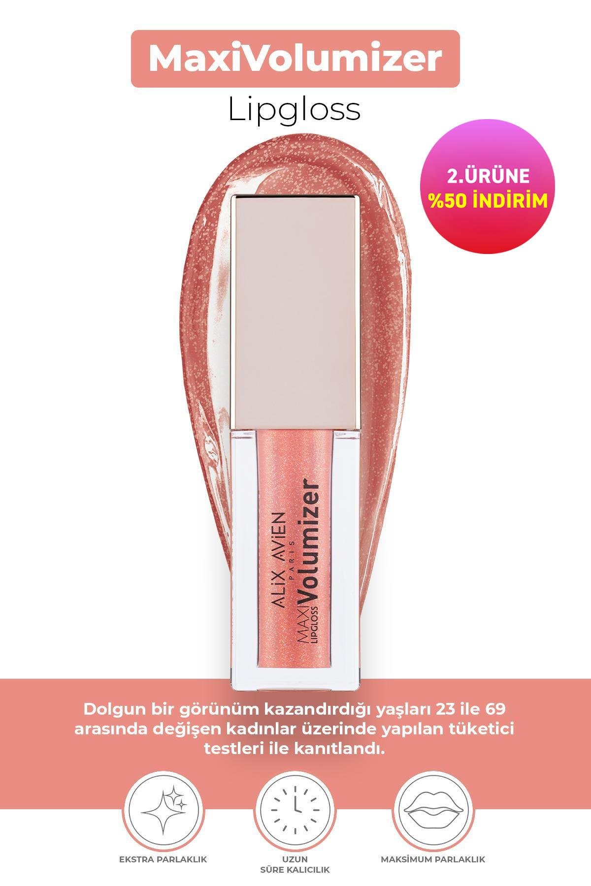 Maxivolumizer Lipgloss 211 - Pearly Candy - Kalıcı ve Nemlendirici Ruj - Dolgunlaştırıcı Etki