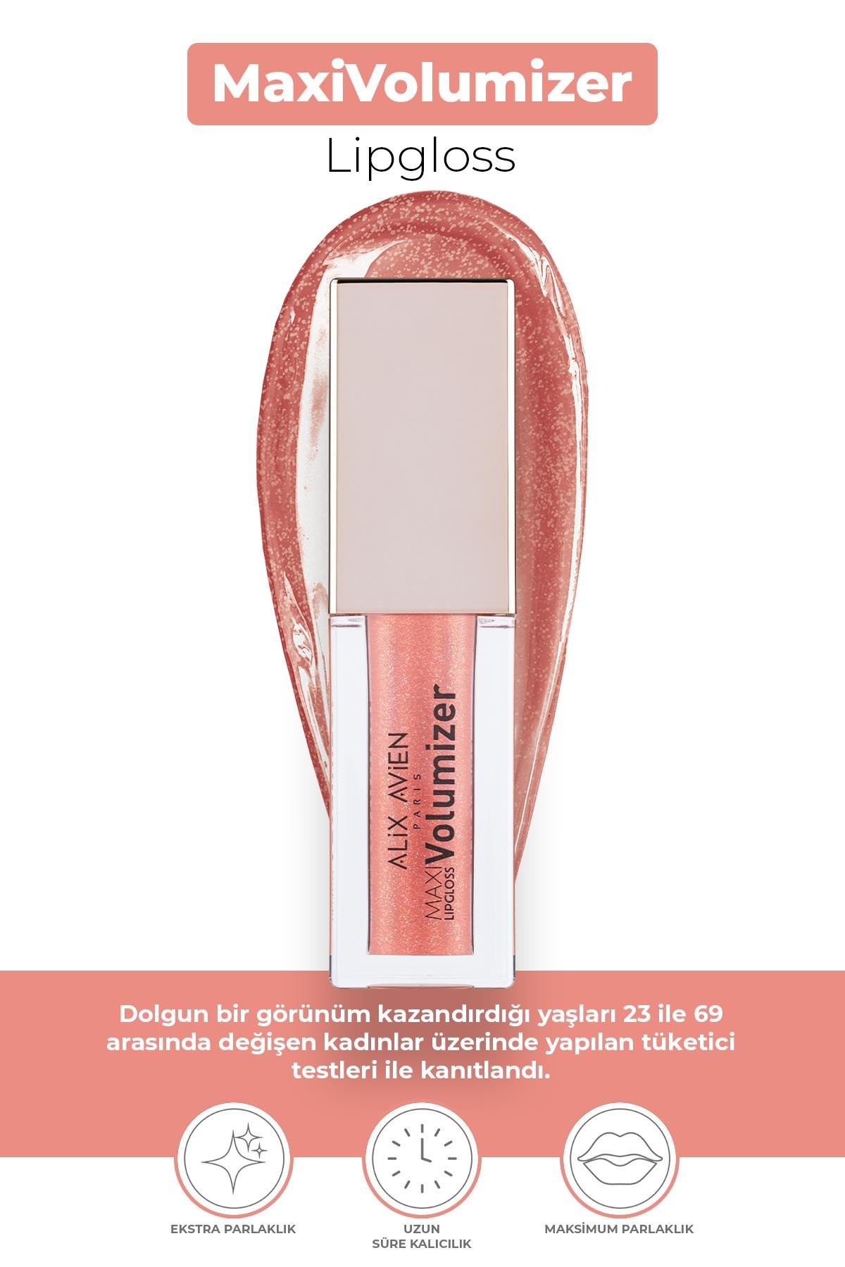 Maxivolumizer Lipgloss 211 - Pearly Candy - Kalıcı ve Nemlendirici Ruj - Dolgunlaştırıcı Etki