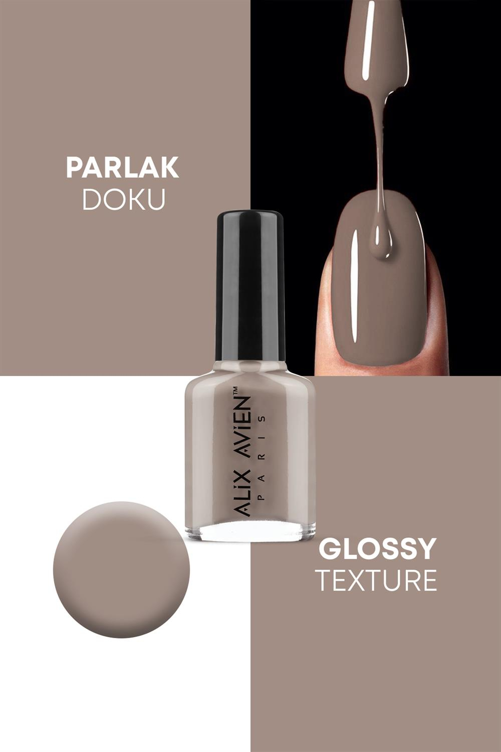 Nude Kahve Oje 88 - Uzun Süreli Kalıcılık Hızlı Kuruma - Nail Lacquer 88