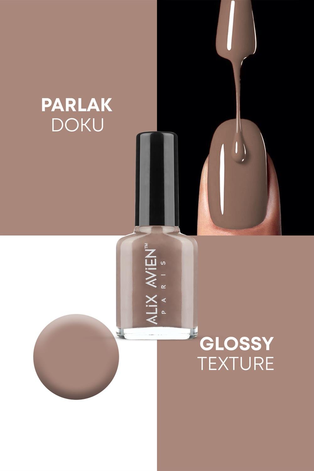 Nude Kahve Oje 89 - Uzun Süreli Kalıcılık Hızlı Kuruma - Nail Lacquer 89